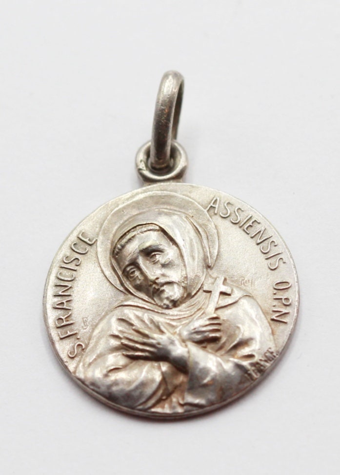 Rare Médaille Saint François d'assise