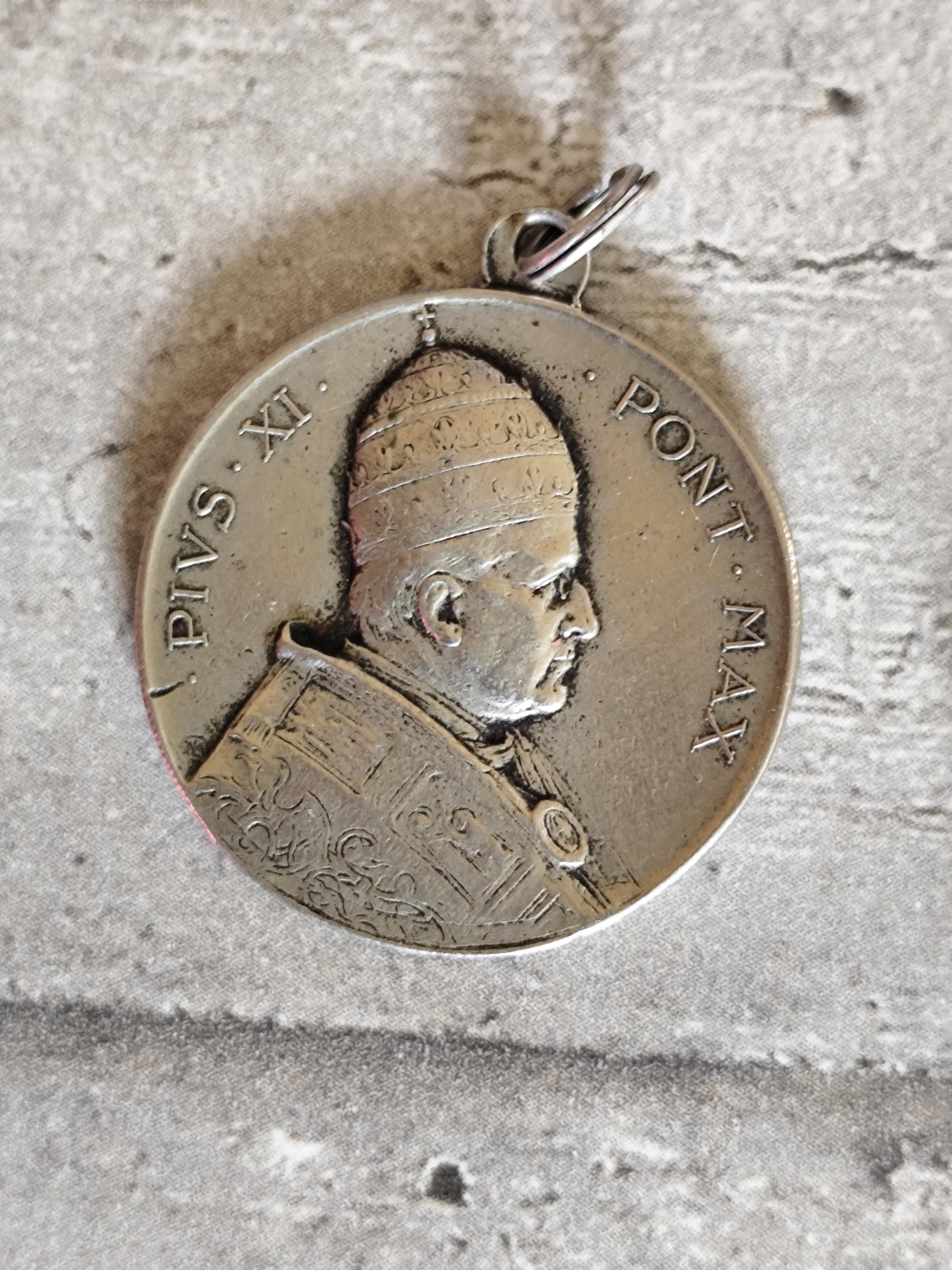 1820年 バチカン ブロンズメダル 教皇ピウス7世 教皇ピウス11世の聖年