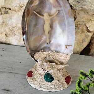 rare decoration Jesus Christ shell