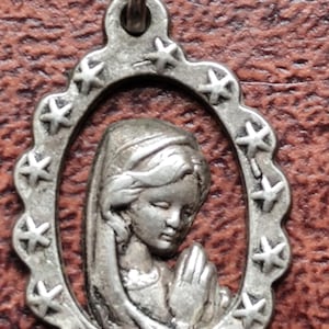 Antique lourdes  medal
