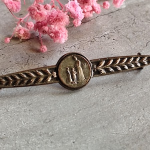 rare our lady Salette brooch