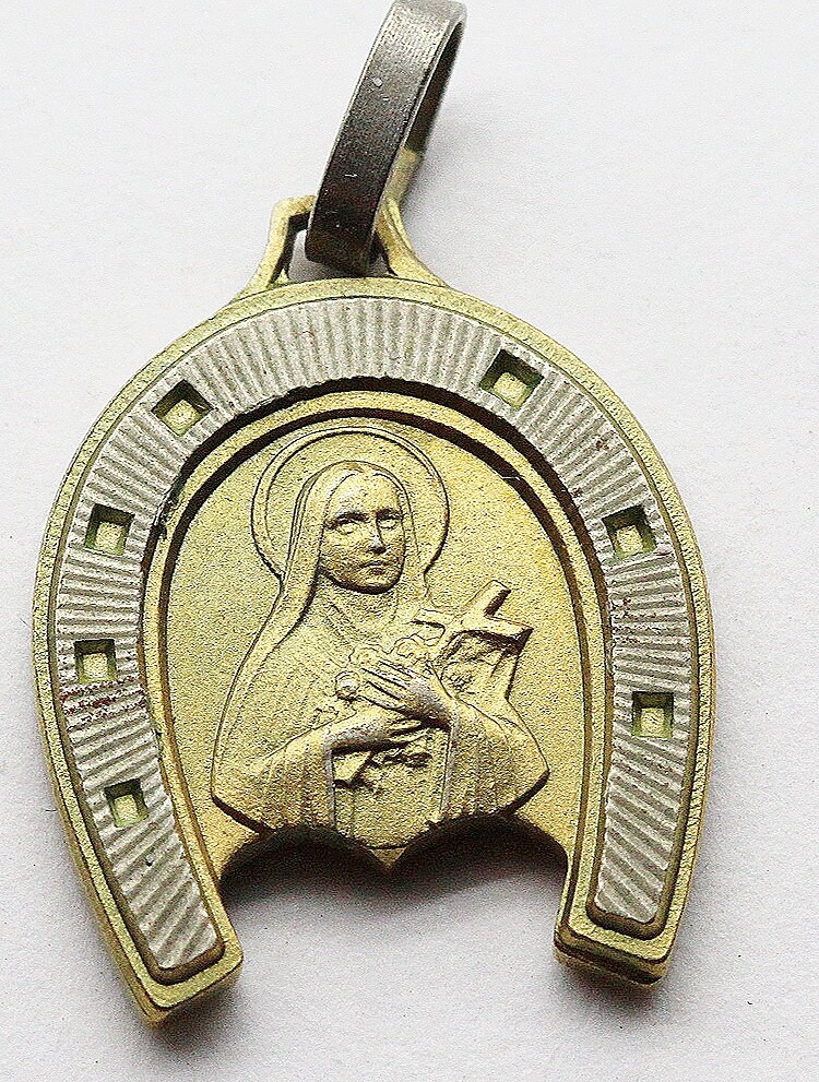 Rare Médaille Sainte Thérèse Fer à Cheval