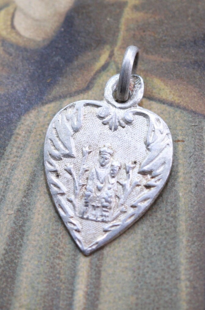 Rare Médaille Coeur Notre Dame de Bon Encontre