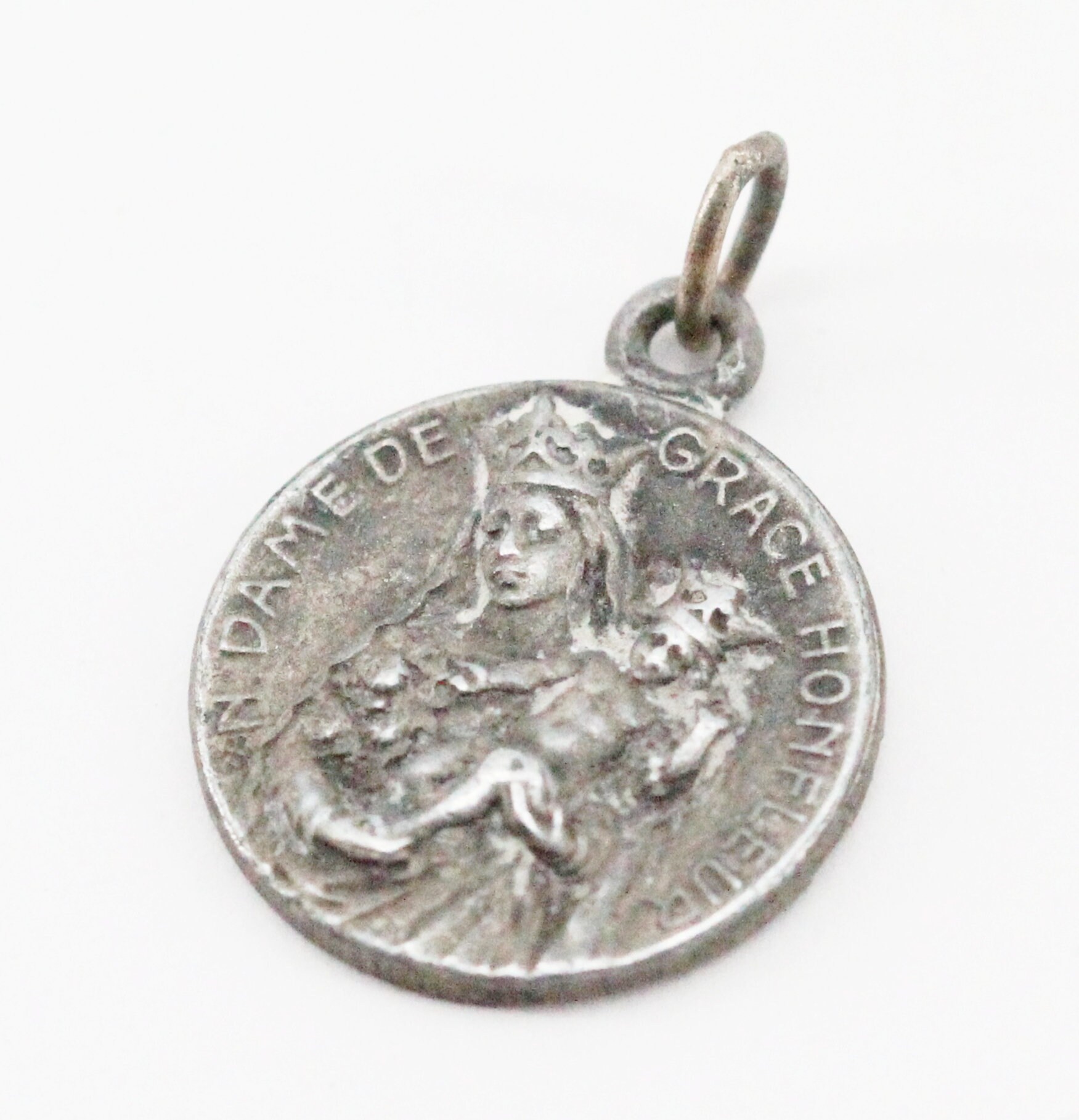 Rare Médaille Notre Dame de Grâce Honfleur