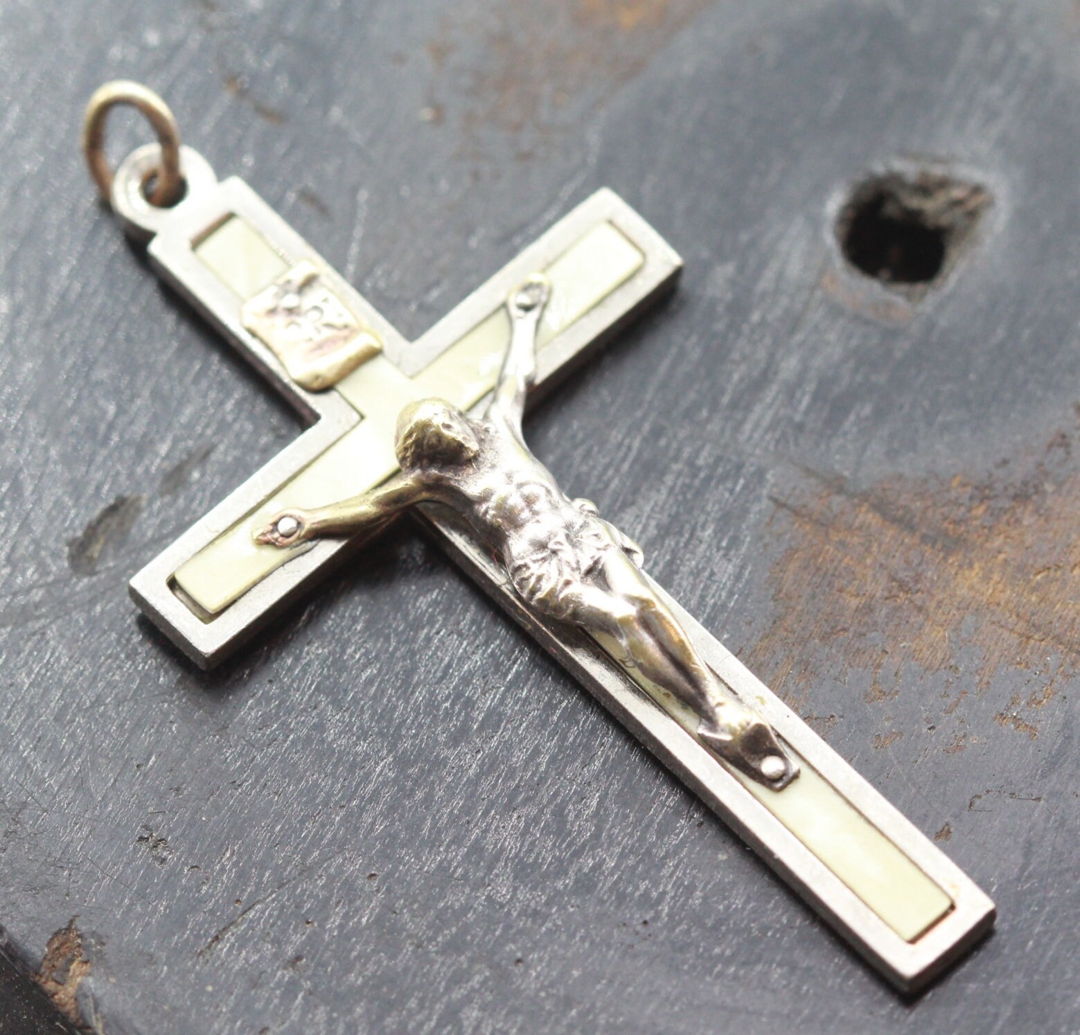 Rare Pendentif Crucifix Catacombe Callisto