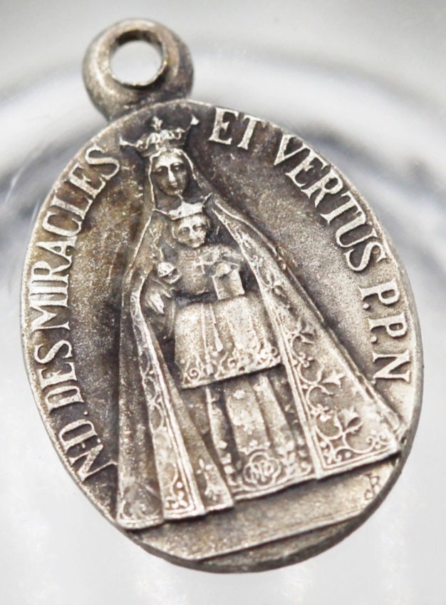 Rare Médaille Notre Dame Des Miracles et Vertus