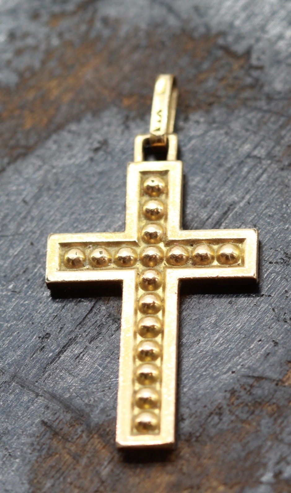 Pendentif Croix Plaqué Or