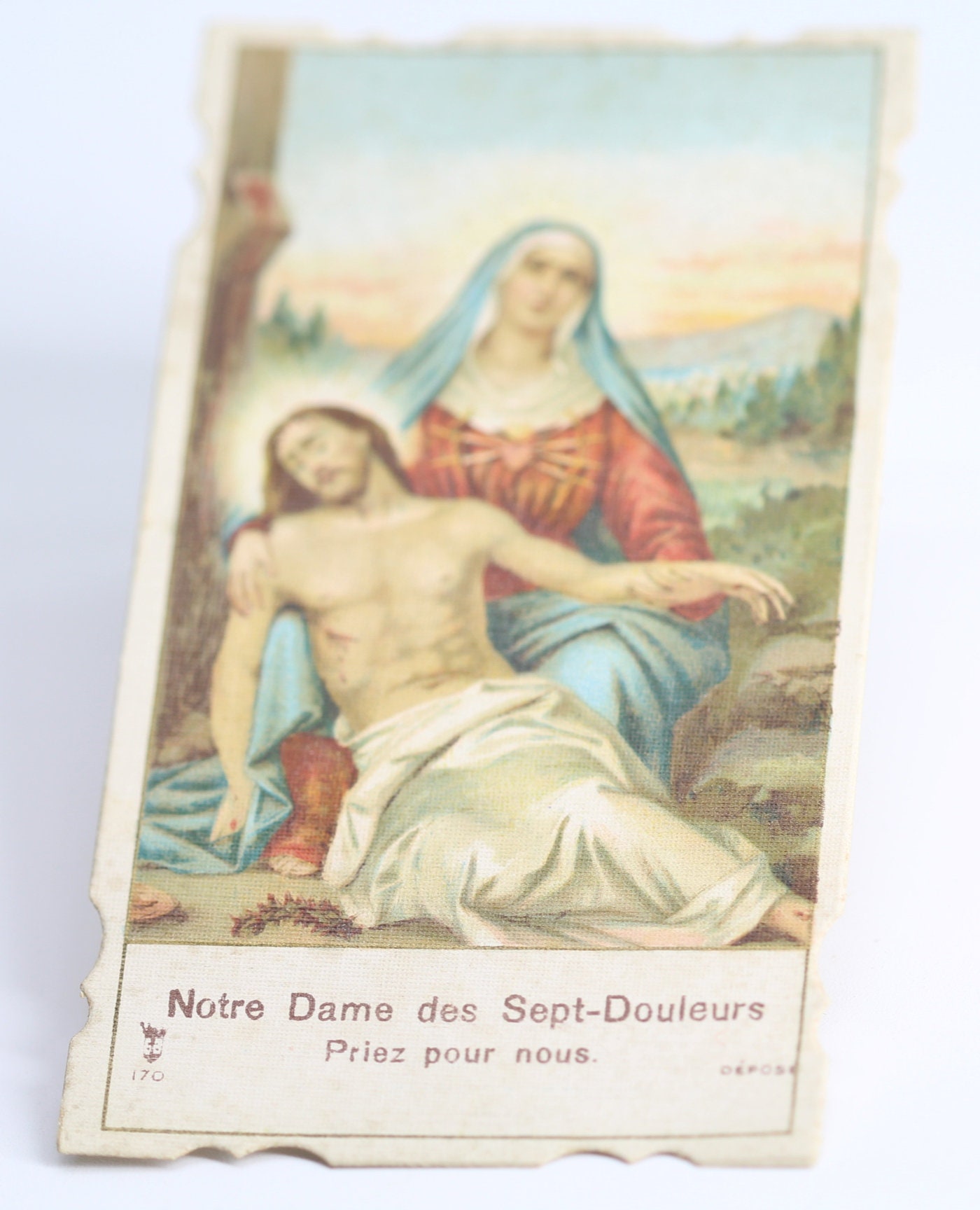 Ancienne Image Pieuse Notre Dame Des 7 Douleurs