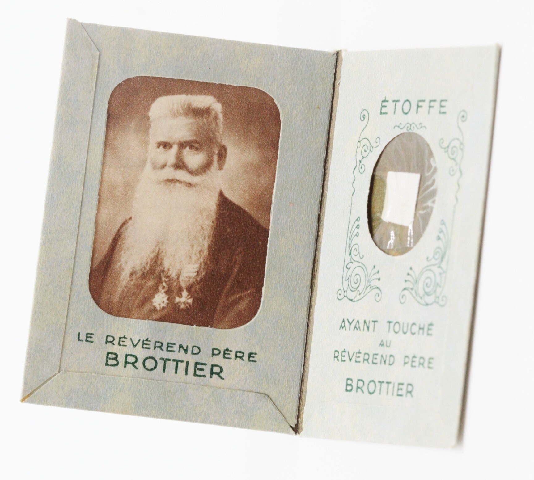 Relique 3Eme Classe Sainte Carte Du Père Daniel Brottier