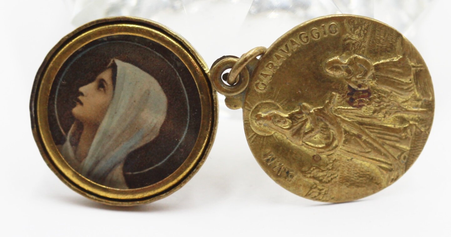 Rare Pendentif Carravagio Ouvrant