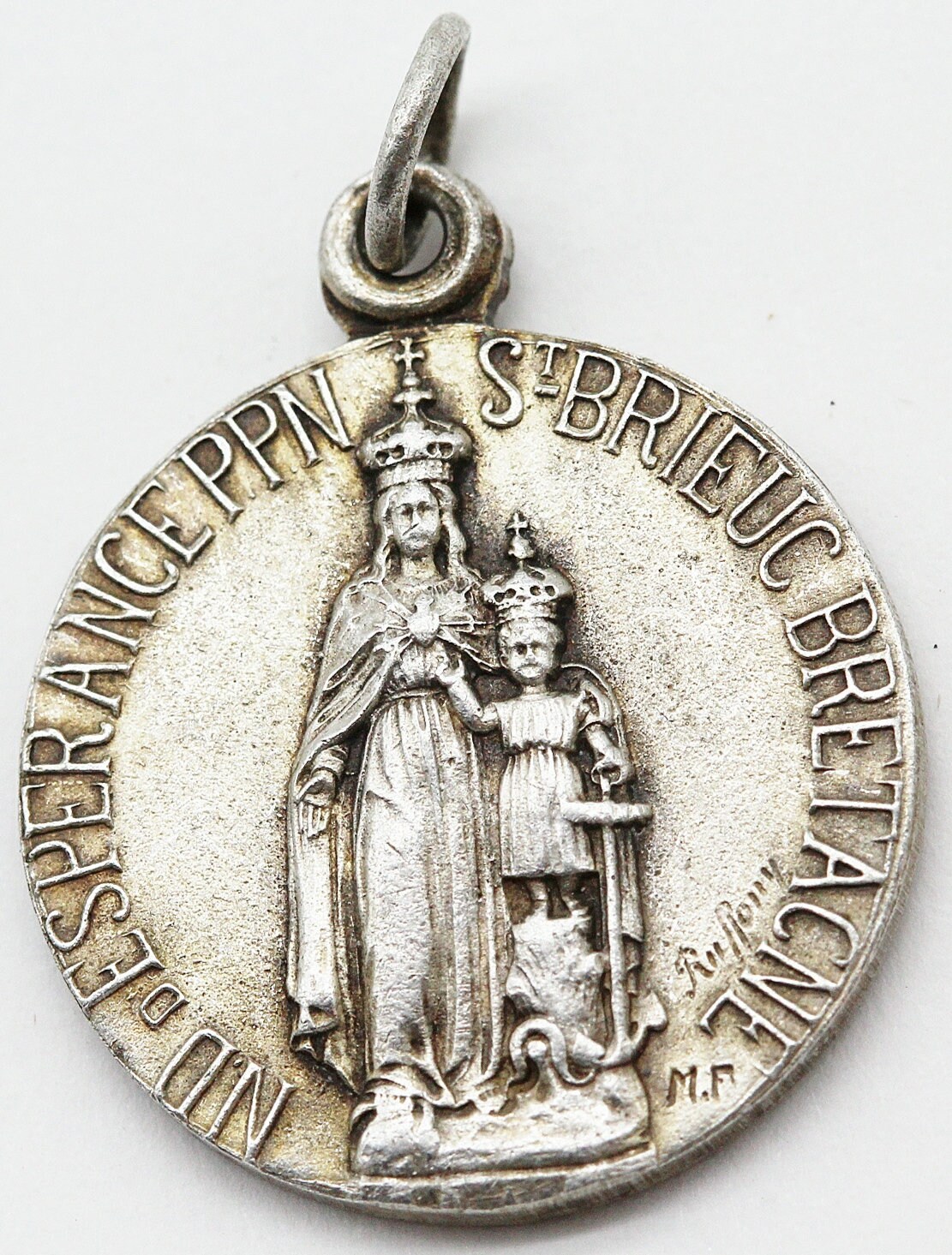 Rare Ancienne Médaille Religieuse Notre Dame d'espérance Saint Brieuc
