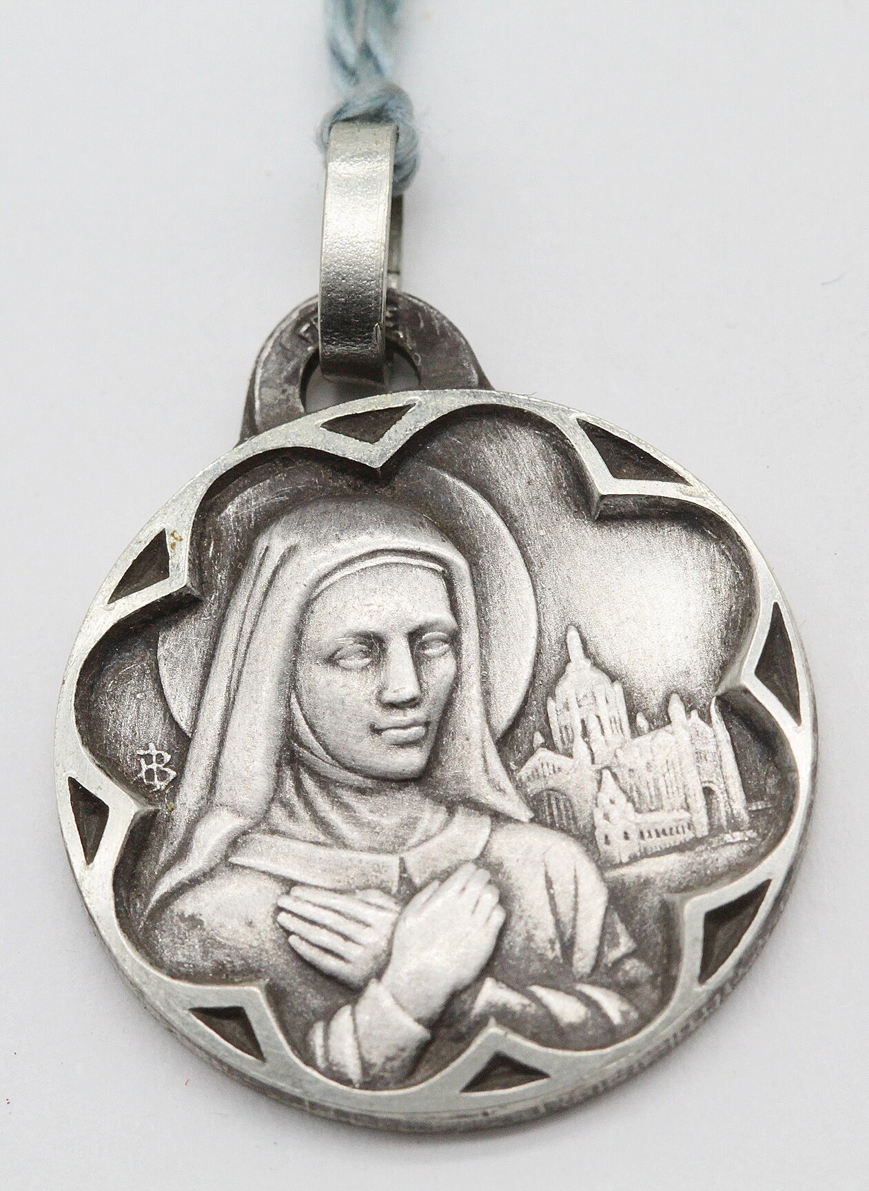 Ancienne Médaille Sainte Thérèse Argentum Jb