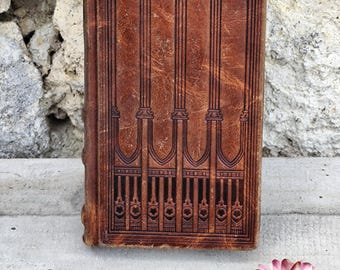 Antique leather missal of Holy Scripture from 1932