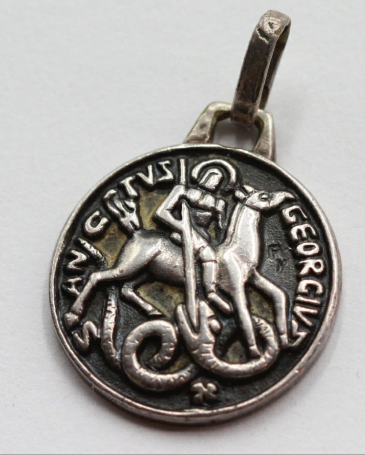 Rare Médaille Saint Georges Par Ferdinand Py