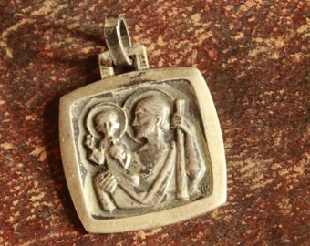 vintage saint christopher medal