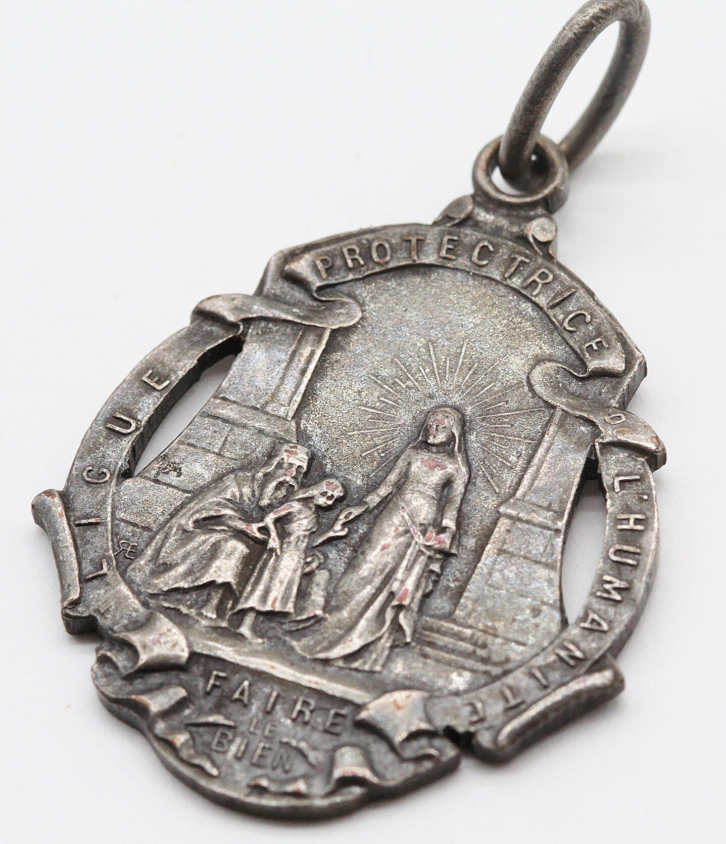 Rare Médaille Ligue de L'humanité Faire Le Bien