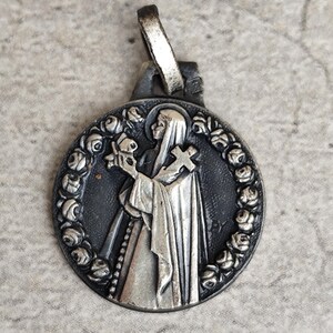Pendentif Croix Fernand PY Signé - Métal Argenté - Occasion - Fabriqué En France