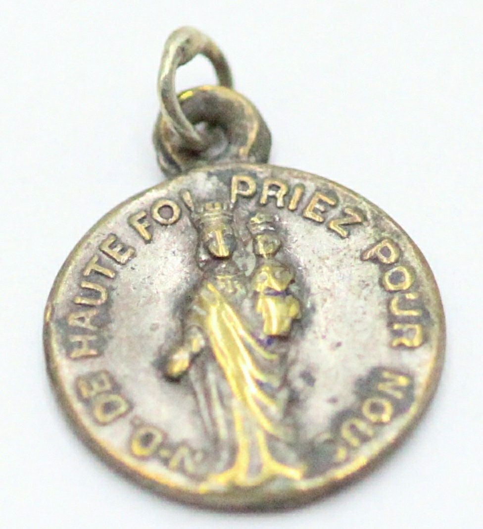 Rare Ancienne Médaille Notre Dame de Haute Foi