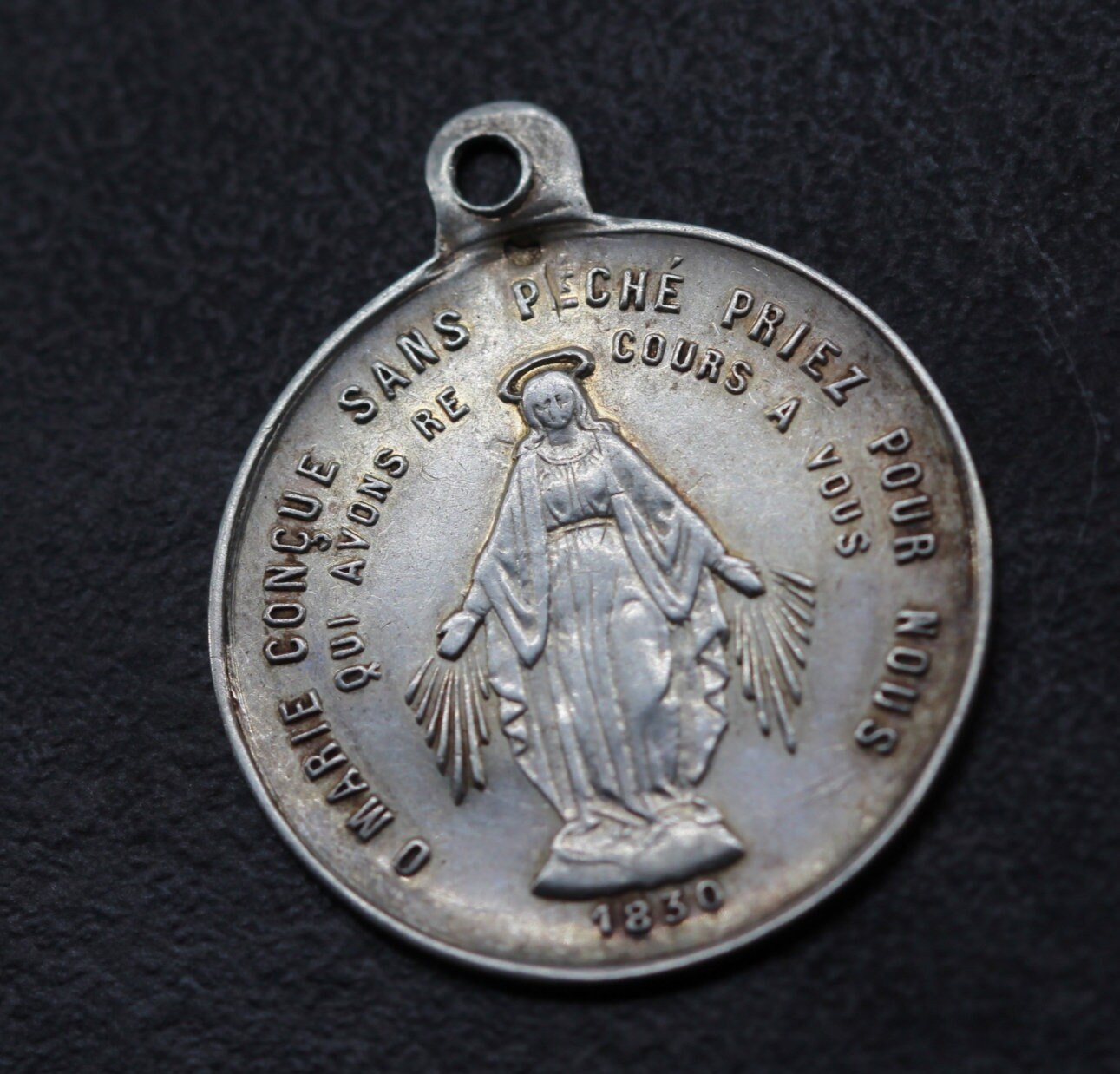 Rare Ancienne Médaille Vierge Marie