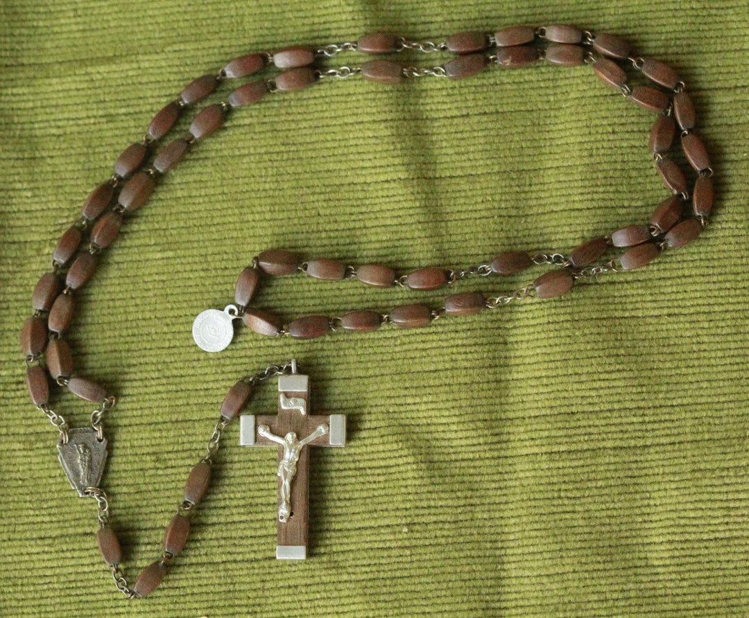 Rare Antique Catholic Religious Rosary Our Lady of La Marliere Virgin ...