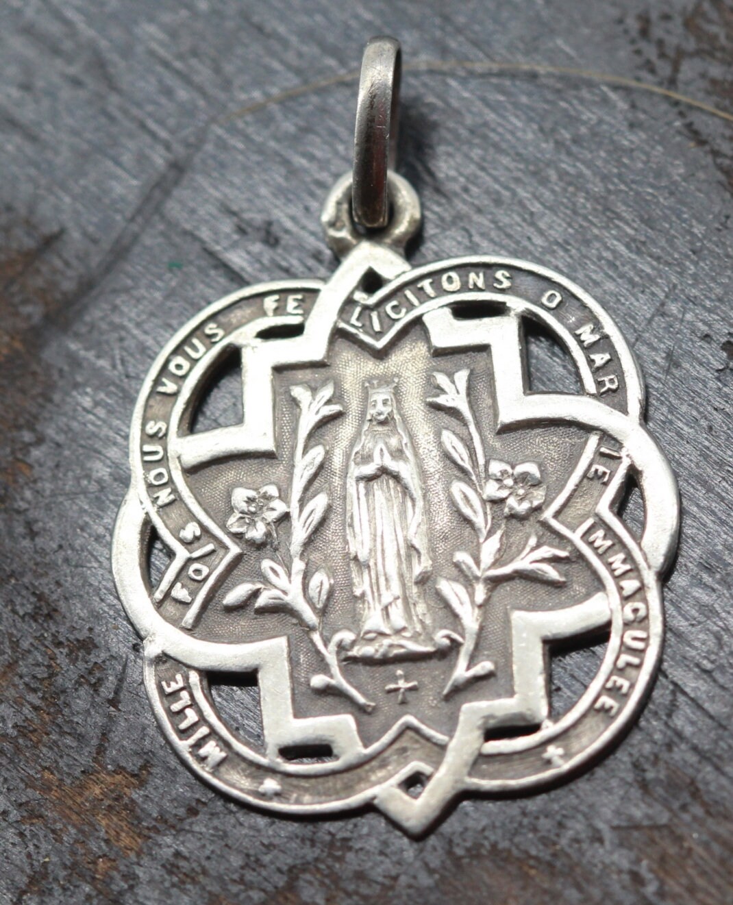 Rare Médaille Vierge Marie