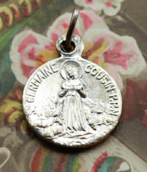 Rare Ancienne Médaille Religieuse Sainte Germaine