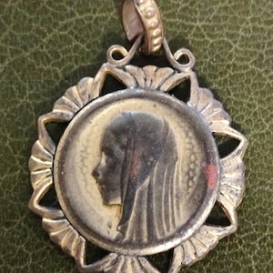 Virgin Mary Lourdes medal
