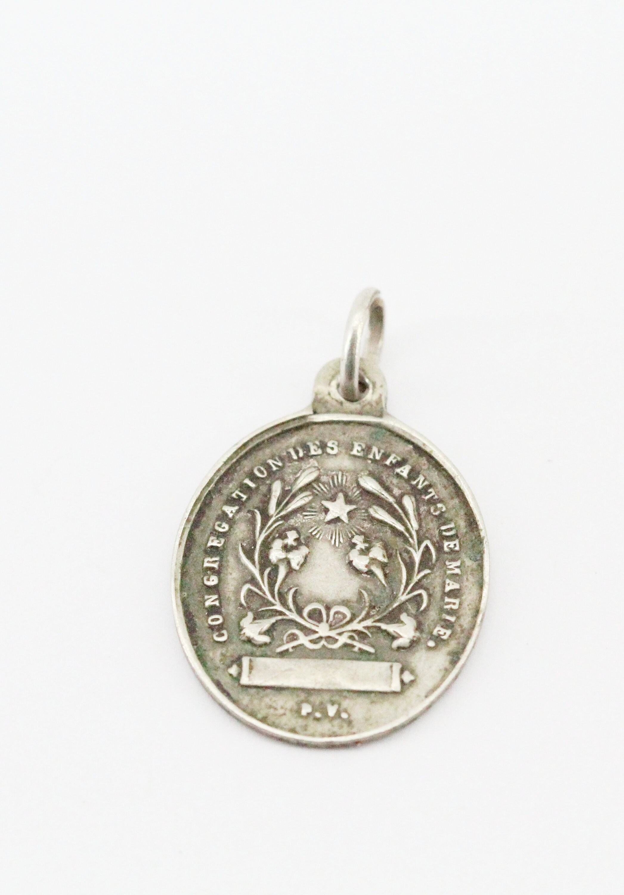 Ancienne Médaille Vierge Marie Congrégation Des Enfants de Marie