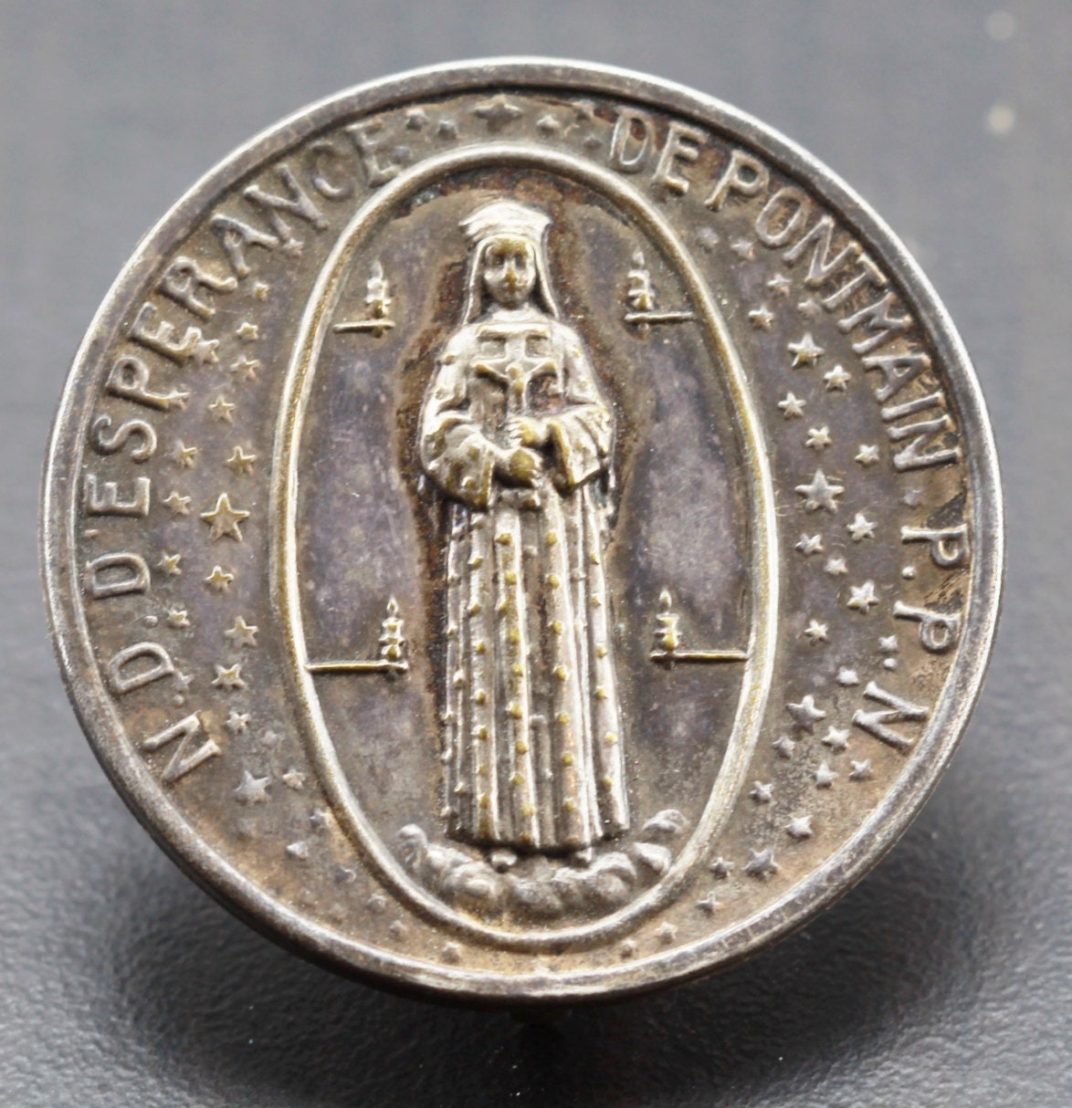 Rare Médaille Notre Dame de L'espérance Pontmain
