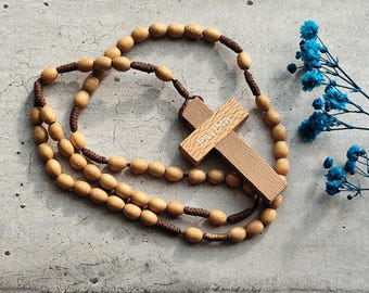Rosario de madera de Nuestra Señora de Fátima