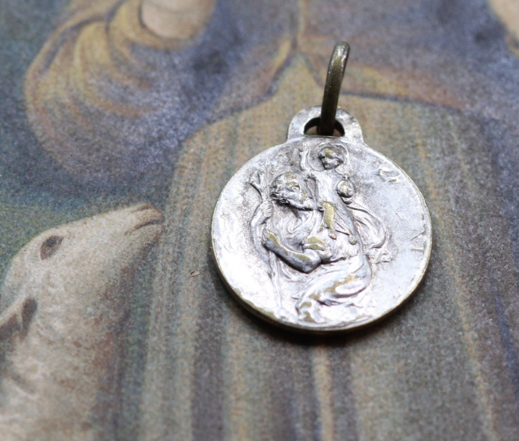 Médaille Saint Christophe et Notre Dame de Lachet