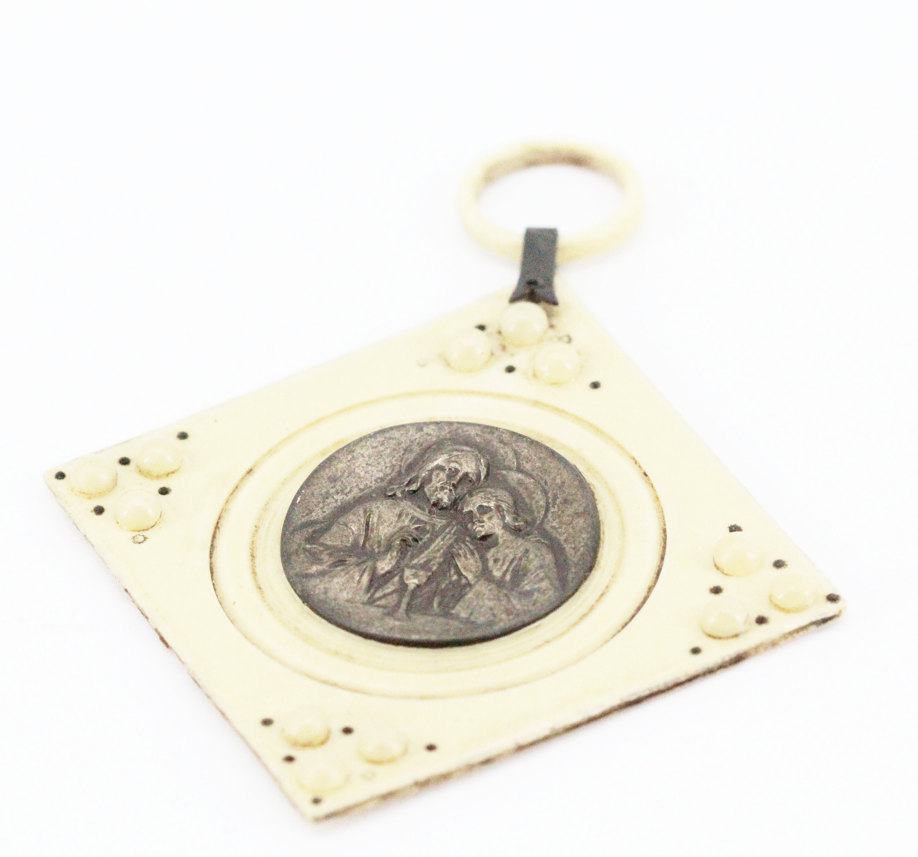 Rare Médaille de Berceau Communion