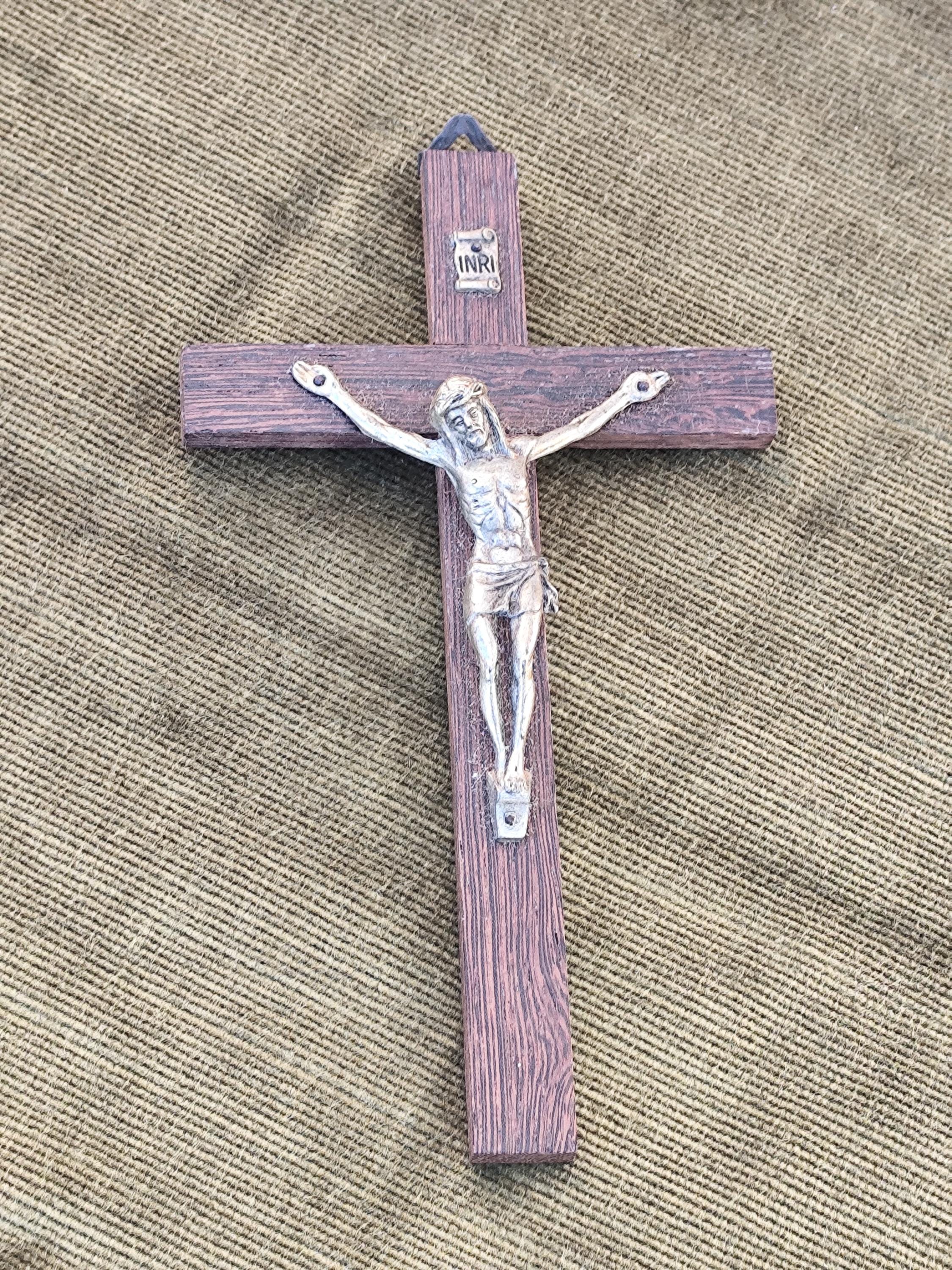 Rare INRI Christ Cross Crucifix in Bronze Signed Artaud - Etsy