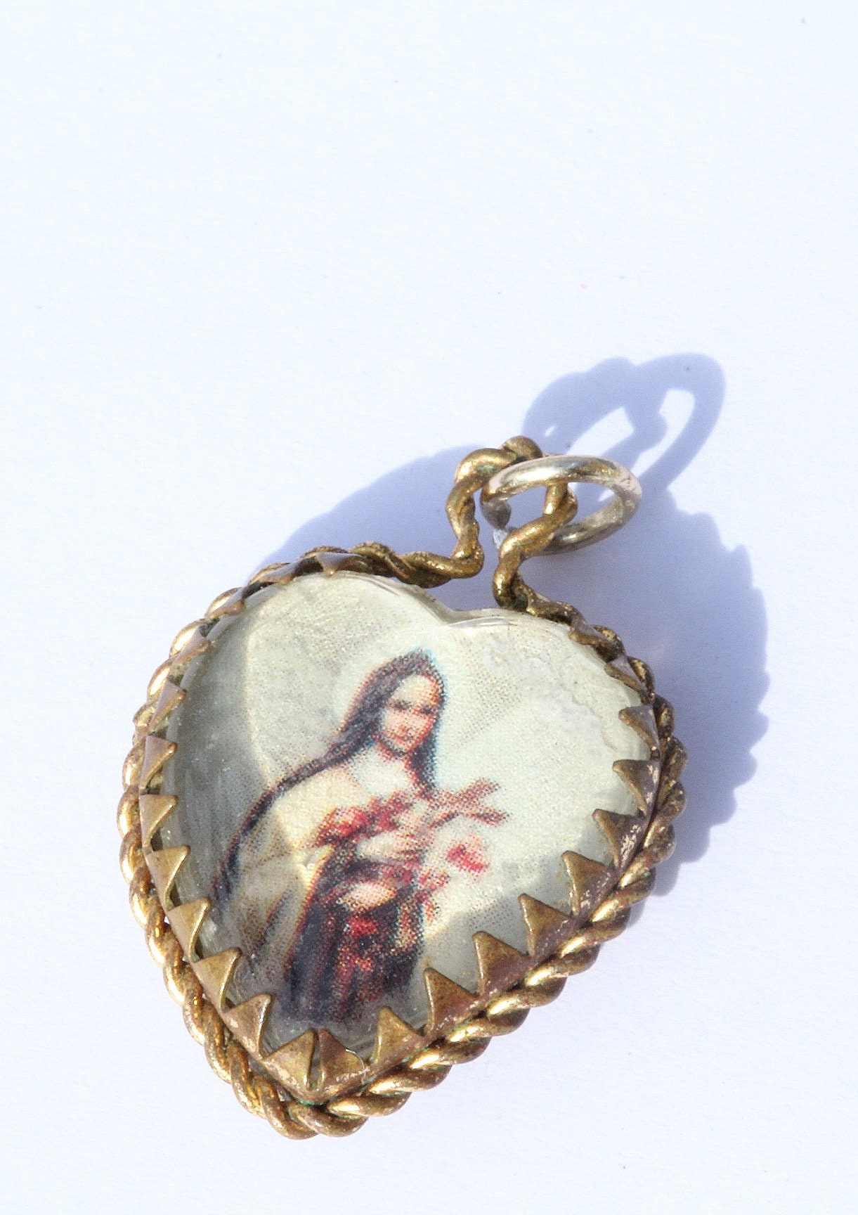 Rare Médaille Coeur Sainte Thérèse