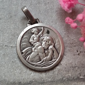 saint christopher silver medal