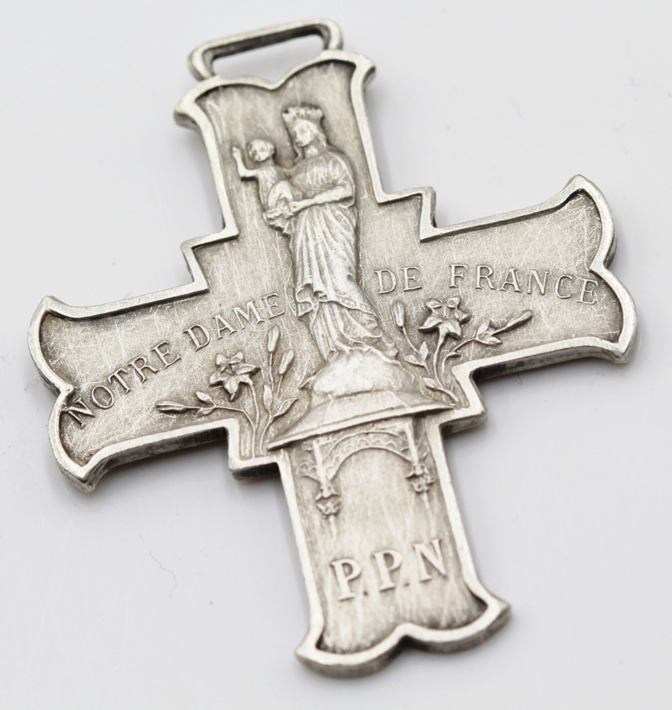 Rare Croix Pectorale Notre Dame Du Puy
