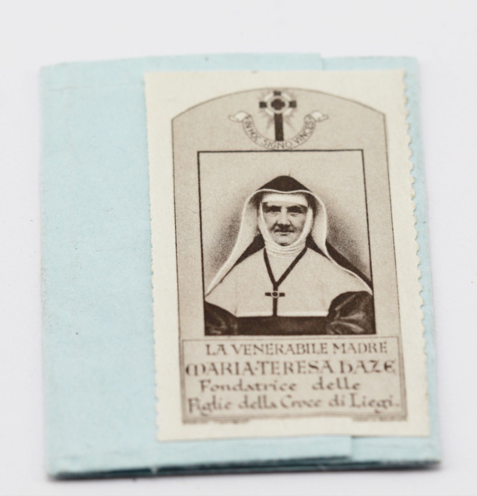 Rare Relique Ayant Touché Mère Marie Therese Haze