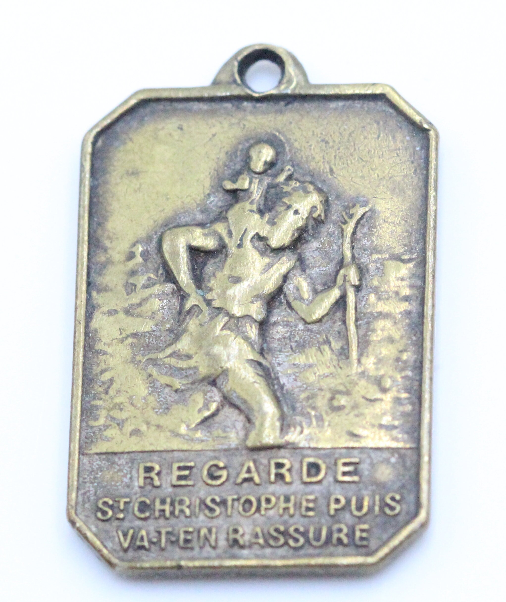 Rare Médaille Saint Christophe et Sainte Thérèse