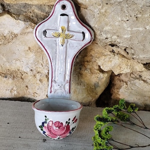 vintage ceramic stoup