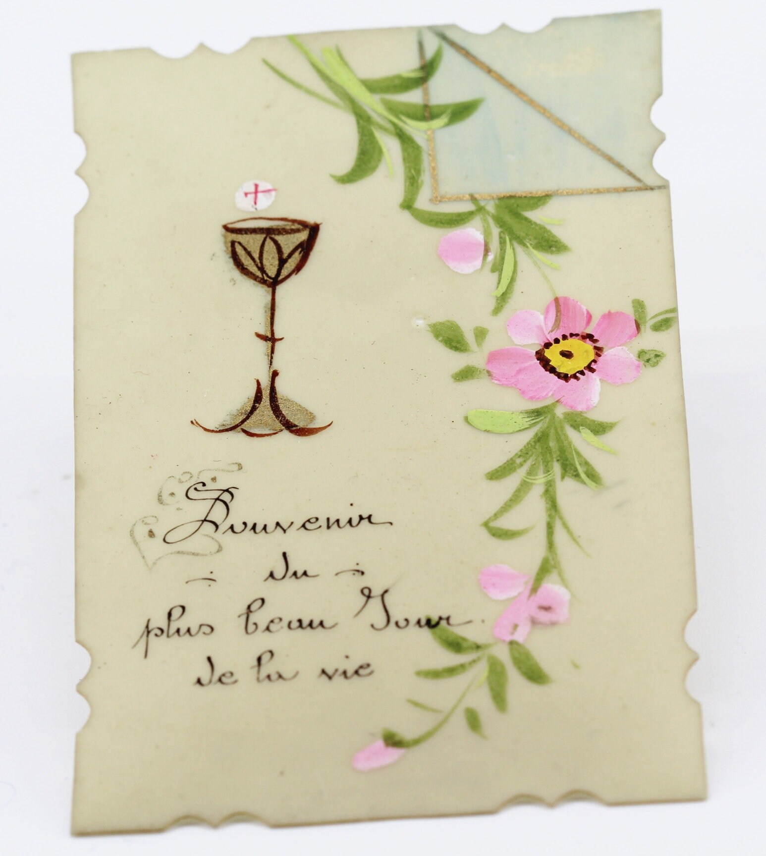 Rare Ancienne Image Pieuse en Celluloïd