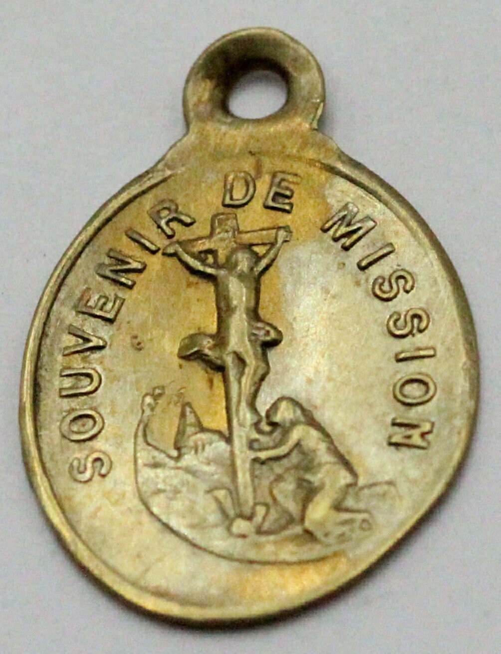Rare Ancienne Médaille Souvenir de Mission Notre Dame Des Douleurs