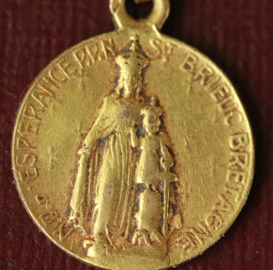 Rare Antique French Catholic Religious Medal of Notre Dame D'esperance ...