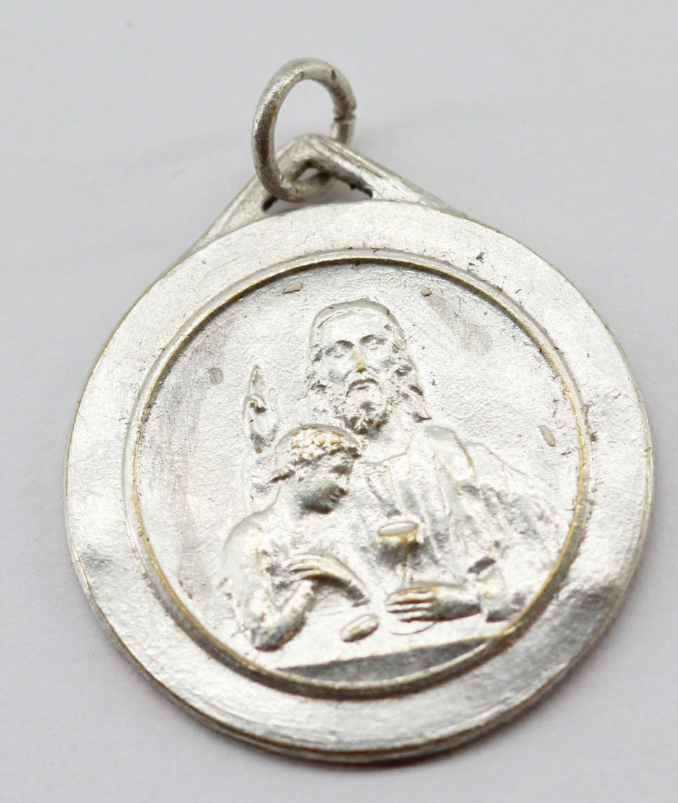 Rare Médaille de Communion Ecce Panis Angelorum