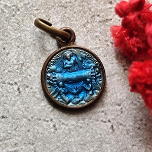 rare enamel blood of bruges medal