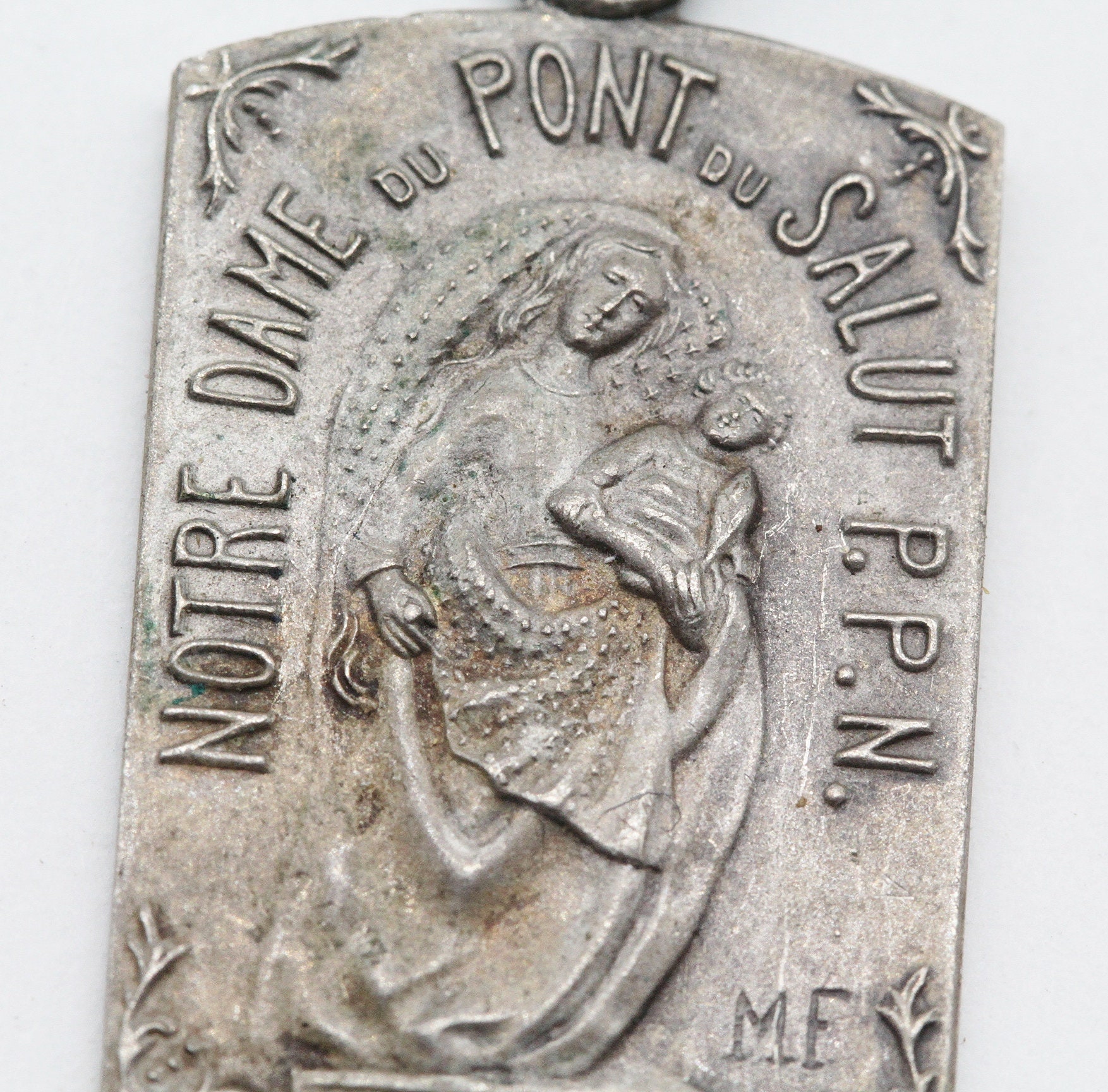 Rare Médaille Notre Dame Du Pont Salut