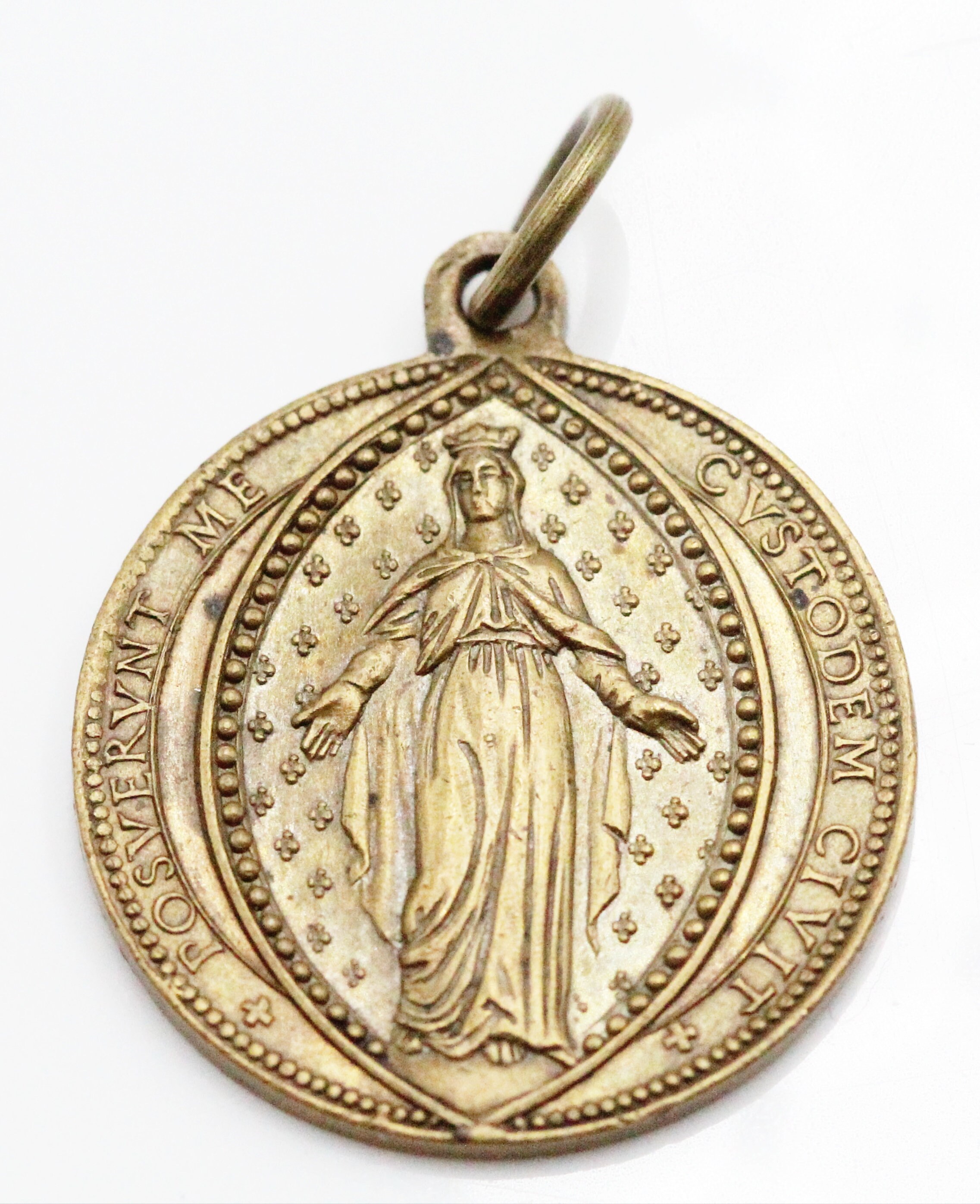 Rare Ancienne Médaille de La Vierge Marie