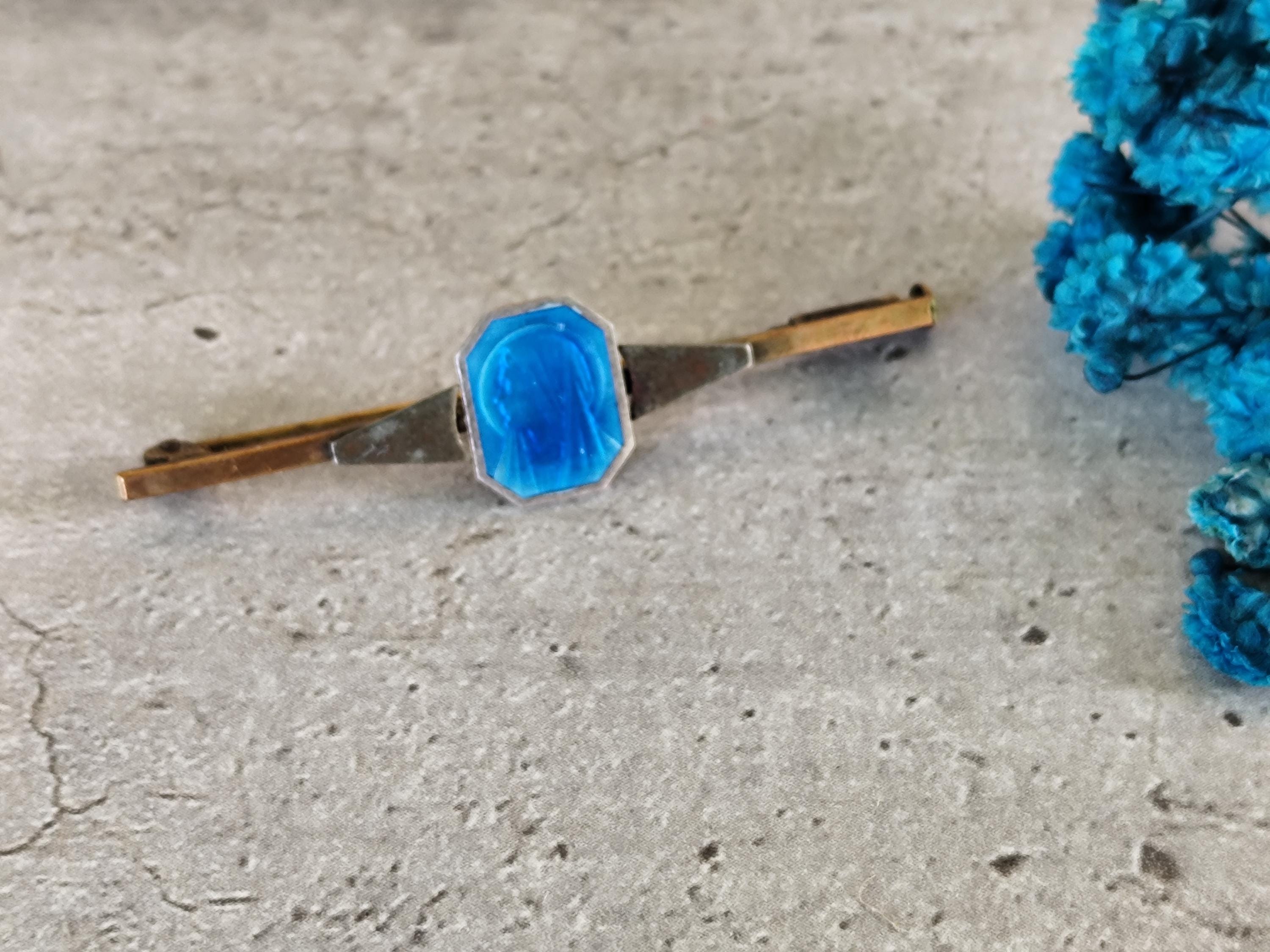 Broche Vintage Rose Argenté En Plastique - Fabriquée En France, Superbe état