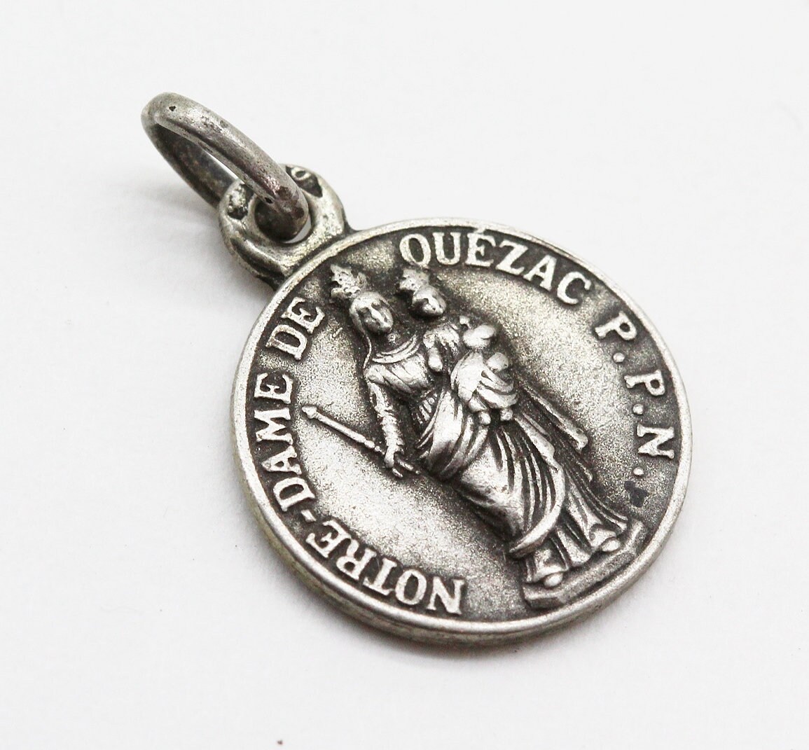 Ancienne Médaille Religieuse Notre Dame de Quezac