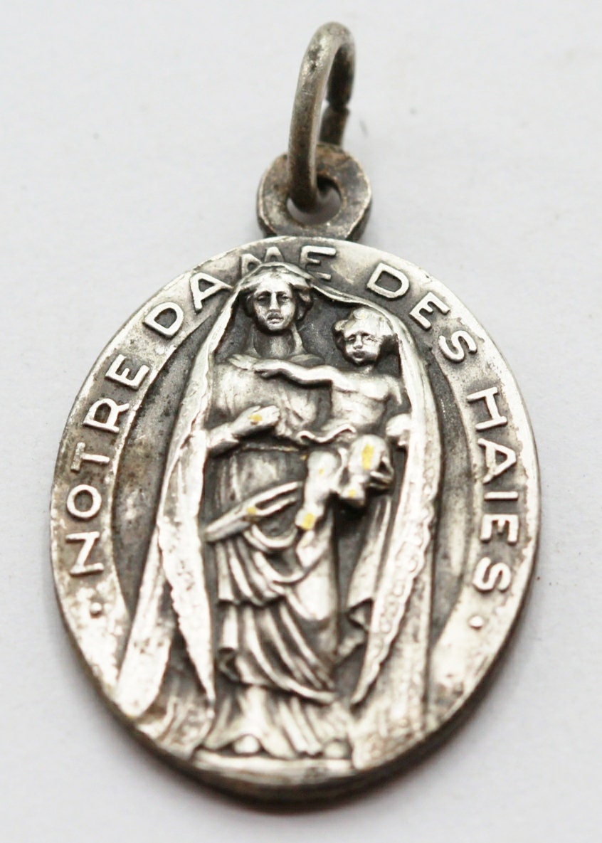 Rare Médaille Notre Dame Des Haies