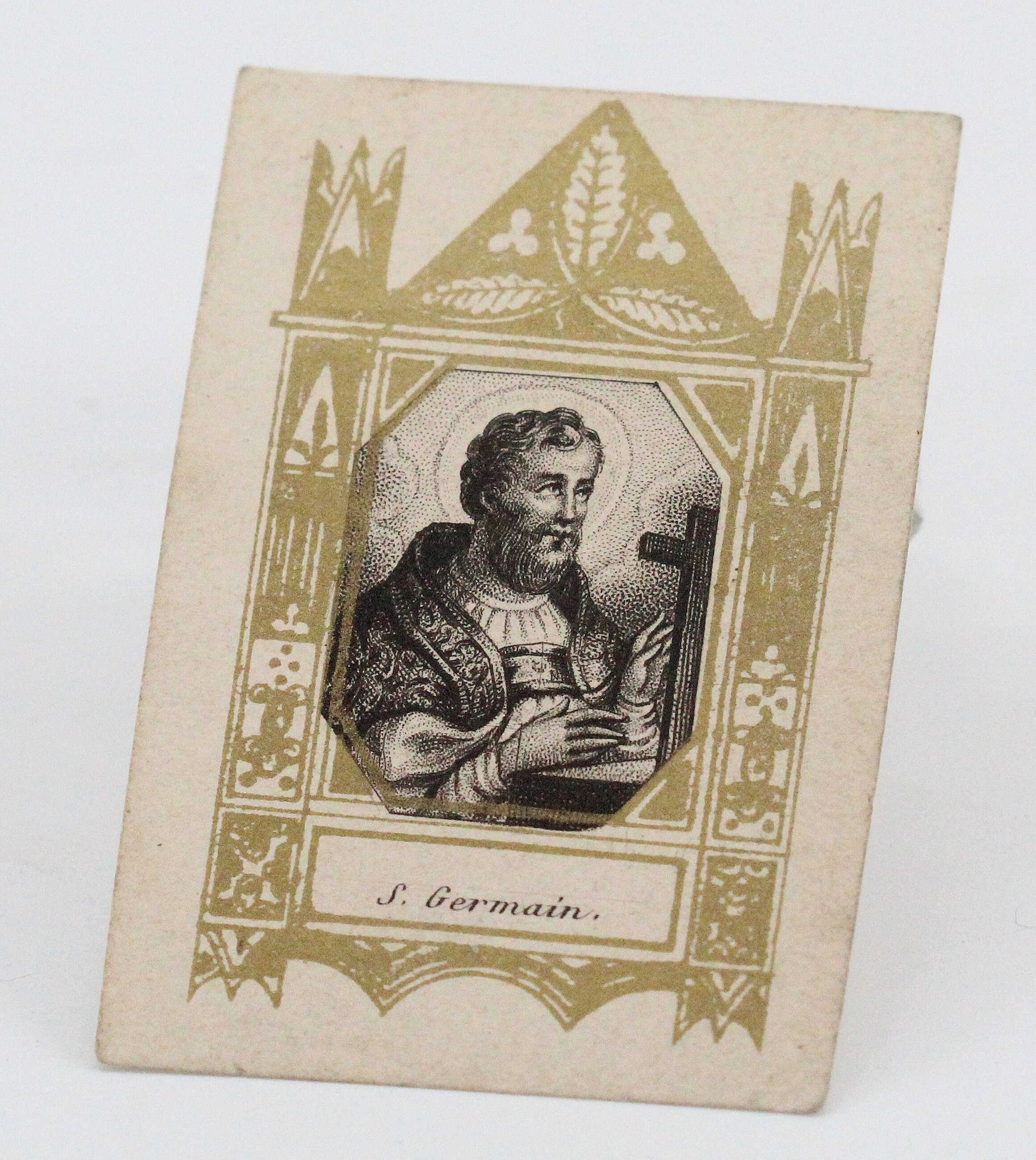 Rare Petite Image Pieuse Saint Germain